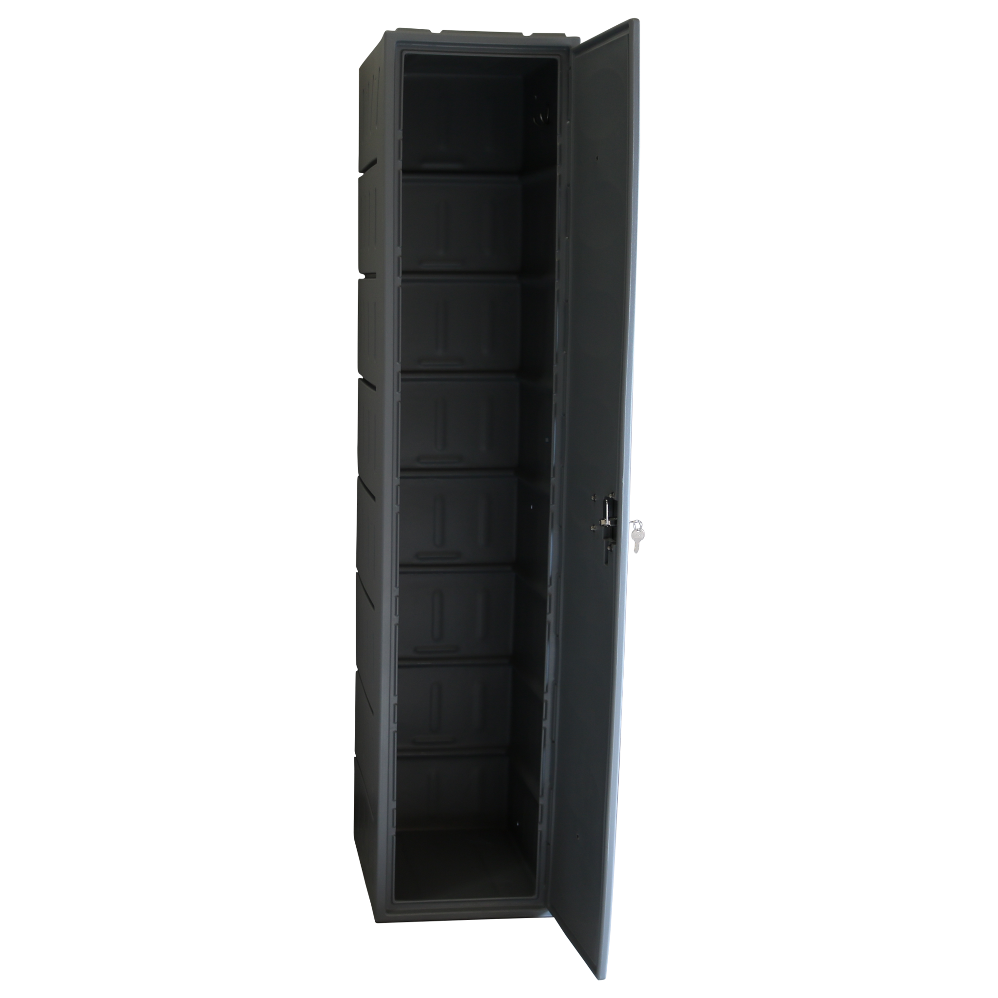 Kleiderschrank aus Kunststoff mit einer Tür