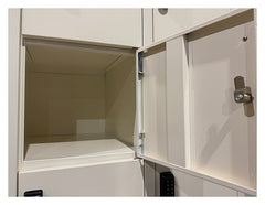 Metalen locker - 10 vakken - met elektronisch codeslot