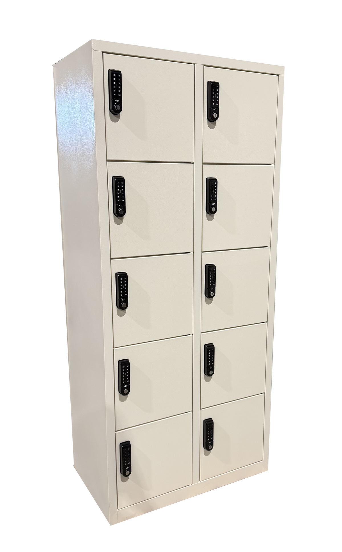 Metalen locker - 10 vakken - met elektronisch codeslot