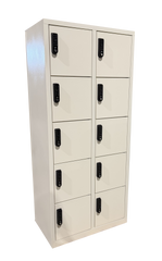 Metalen locker - 10 vakken - met elektronisch codeslot