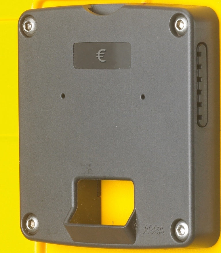 1€-Münzrückgabeschloss; mit Münzauffangbox und 2 Schlüsseln