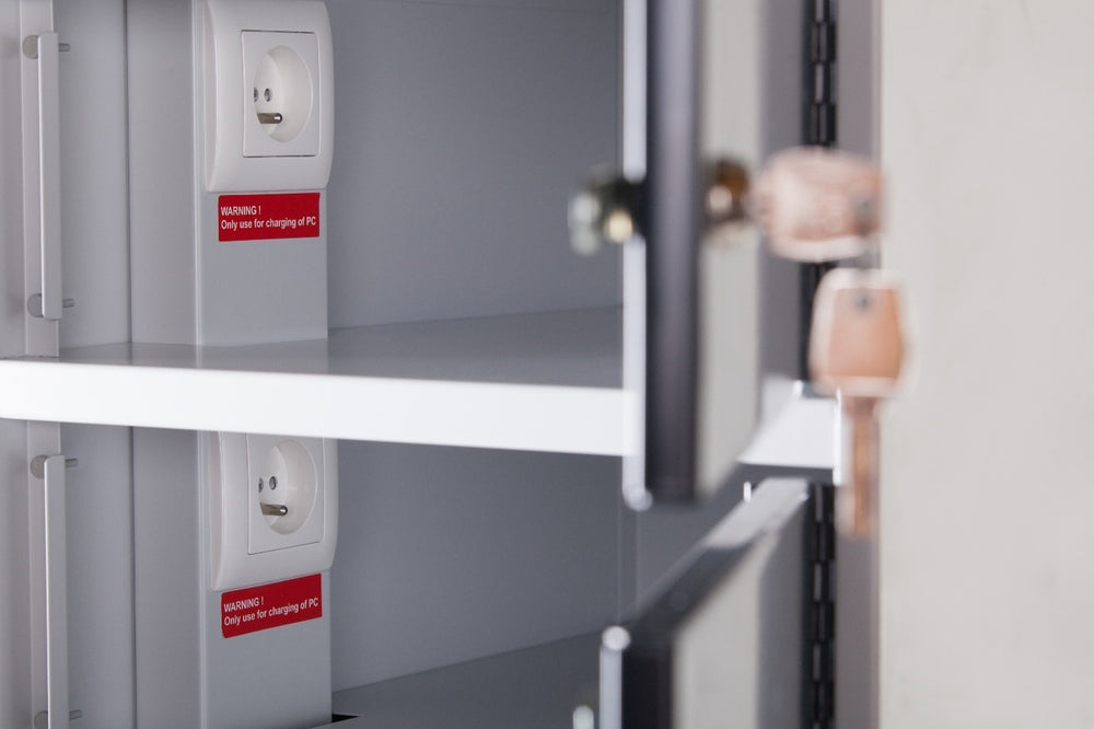 Notebook Locker Laptopschrank mit Steckdosen – Locker Concept
